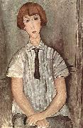 Amedeo Modigliani Madchen mit Bluse oil on canvas